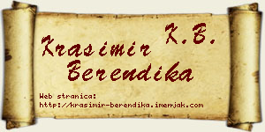 Krasimir Berendika vizit kartica